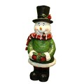 Alpine 12 in. Santa/Snowman with Pipe Yard Decor ZEN530ABB